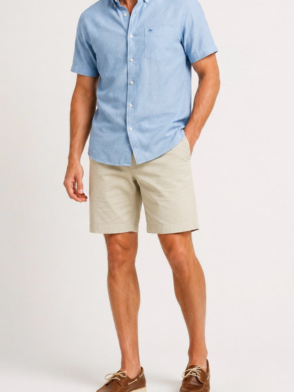 Tommy Bahama Relax Fit Chino Shorts Men’s 33 Khaki Beige Stretch Casual Golf